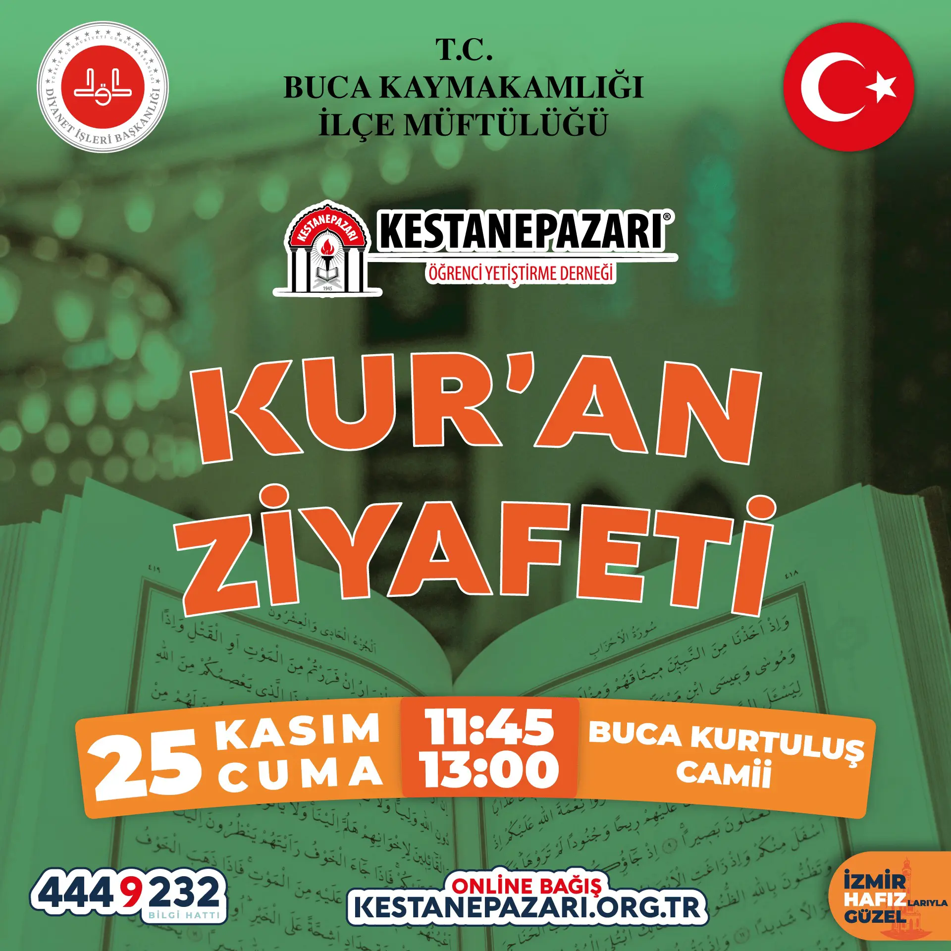 Buca Kur'an Ziyafeti - 25 Kasım 2022 Cuma