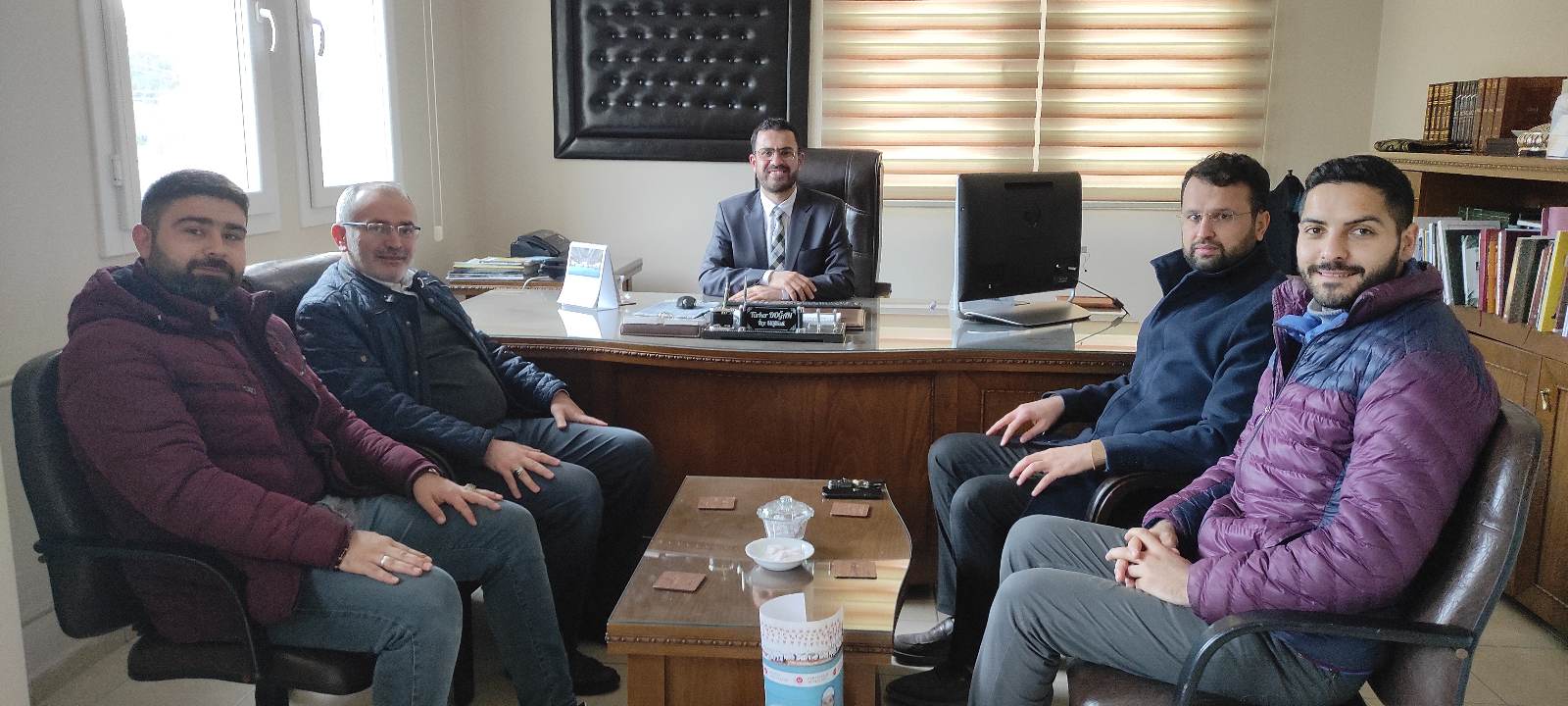 Karaburun İlçe Müftülüğüne Atanan Türker Doğan’ı Makamında Ziyaret Ettik